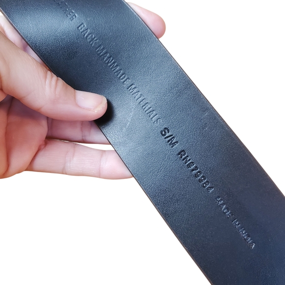 Chico's Wide Brown Leather Belt w/ Big Silver Buckle. S/M - Picture 4 of 9